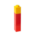 Tilbehør - Firkantet LEGO drikkeflaske rød