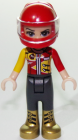 Minifigur Friends  - Vicky, Metallic Gold Boots, Red and Yellow Racing Jacket