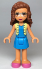Minifigur Friends - Olivia, Dark Azure Skirt and Top