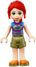 Minifigur Friends - Mia med Oliven grønn shorts og mørk lilla topp
