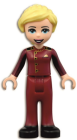 Minifigur Friends  Stephanie med mørk rød uniform