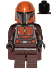 Minifigur Star Wars - Mandalorian Tribe Warrior - Male, Dark Brown Cape, Dark Orange Helmet
