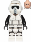 Minifigur  Star Wars - Imperial Scout Trooper - Male, Dual Molded Helmet, Light Nougat Head