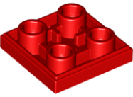 Deler - Red Tile, Modified 2 x 2 Inverted