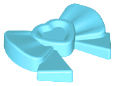 Deler - Medium Azure Friends Accessories Hair Decoration, Bow with Heart, Long Ribbon and Pin
