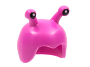 Deler - Dark Pink Minifigure, Headgear Cap, Insect with Black Eyes on Antennae Pattern