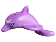 Tilbehør - Dyr - Lavendel delfin med blå øyne