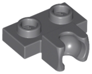 Deler - Dark Bluish Gray Plate, Modified 1 x 2 with Small Tow Ball Socket on Side
