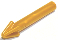 Deler - Pearl Gold Minifigure, Weapon Harpoon, Smooth Shaft