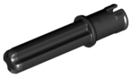 Deler - Black Technic, Axle 2 with Pin 3L with Friction Ridges Lengthwise