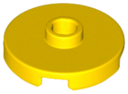 Deler - Yellow Tile, Round 2 x 2 with Open Stud