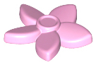 Deler - Bright Pink Friends Accessories Hair Decoration, Flower with Pointed Petals and Pin