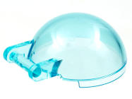 Deler - Trans-Light Blue Windscreen 4 x 4 x 1 2/3 Canopy Half Sphere with Bar Handle