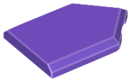 Deler - Dark Purple Tile, Modified 2 x 3 Pentagonal