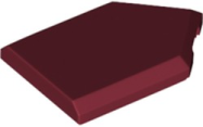 Deler - Dark Red Tile, Modified 2 x 3 Pentagonal