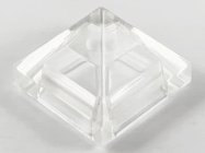 Deler - Trans-Clear Slope 45 1 x 1 x 2/3 Quadruple Convex Pyramid
