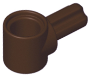Deler - Dark Brown Technic, Axle and Pin Connector Hub with 1 Axle