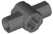 Deler - Dark Bluish Gray Technic, Axle Connector Hub with Two Bar Holders Perpendicular (Lightsaber Hilt)