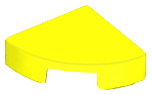 Deler - Neon Yellow Tile, Round 1 x 1 Quarter