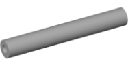 Deler - Light Bluish Gray Hose, Pneumatic 4mm D. V2 Precut  4L / 3.2cm