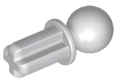 Deler - Light Bluish Gray Technic, Axle 1 with Tow Ball