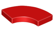 Deler - Red Tile, Round Corner 2 x 2 Macaroni