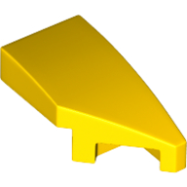 Deler - Yellow Wedge 2 x 1 x 2/3 Right