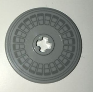 Deler - Light Bluish Gray Technic, Disk 3 x 3 with Hubcap Pattern