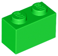 Deler - Bright Green Brick 1 x 2