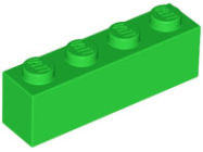 Deler - Bright Green Brick 1 x 4
