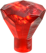 Deler - Trans-Red Rock 1 x 1 Jewel 24 Facet