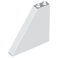 Deler - White Slope 55 6 x 1 x 5 without Bottom Stud Holders