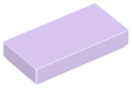 Deler - Lavender Tile 1 x 2 with Groove