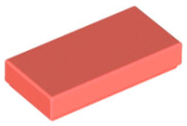 Deler - Coral Tile 1 x 2 with Groove