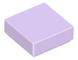 Deler - Lavender Tile 1 x 1 with Groove