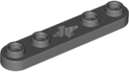 Deler - Dark Bluish Gray Technic, Plate 1 x 5 with Smooth Ends, 4 Studs and Center Axle Hole