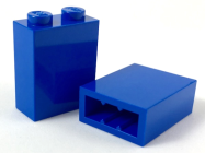 Deler - Blue Brick 1 x 2 x 2 with Inside Stud Holder