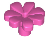 Deler - Dark Pink Friends Accessories Flower with 7 Thick Petals and Pin