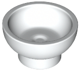 Deler - White Minifigure, Utensil Bowl