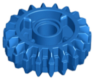 Deler - Blue Technic, Gear 20 Tooth Double Bevel with Clutch on Both Sides