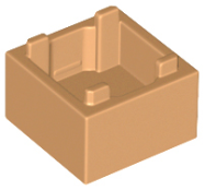 Deler - Medium Nougat Container, Box 2 x 2 x 1 - Top Opening