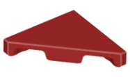 Deler - Dark Red Tile, Modified 2 x 2 Triangular