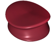 Deler - Dark Red Minifigure, Headgear Hat, Police