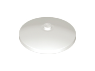 Deler - White Dish 4 x 4 Inverted (Radar) with Solid Stud