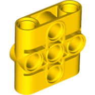 Deler - Yellow Technic, Pin Connector Block, Liftarm 1 x 3 x 3