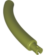 Deler - Olive Green Dinosaur Tail / Neck Middle Section with Pin