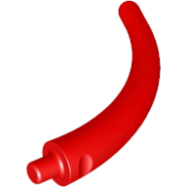 Deler - Red Dinosaur Tail End Section / Horn