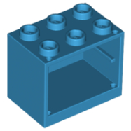 Deler - Dark Azure Container, Cupboard 2 x 3 x 2