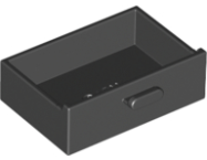 Deler - Black Container, Cupboard 2 x 3 Drawer