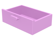 Deler - Bright Pink Container, Cupboard 2 x 3 Drawer